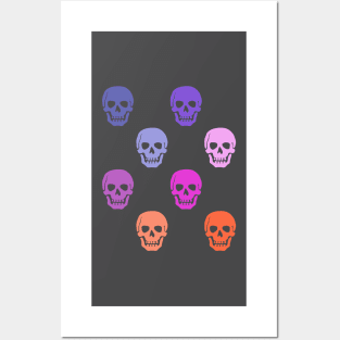 Colorful Skulls Posters and Art